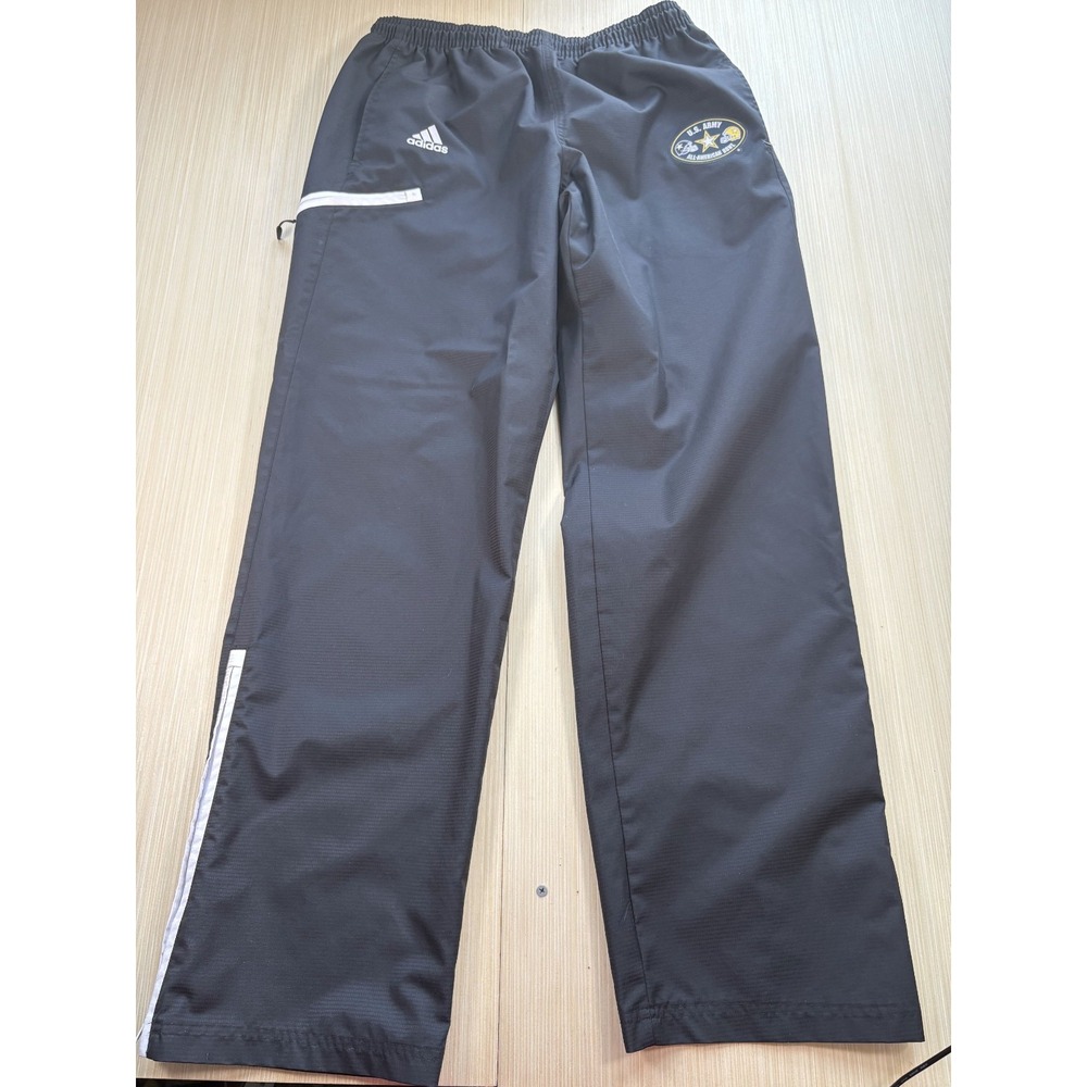 Adidas All-American Bowl High School Football Track Pants Mens M Black Ankle Zip